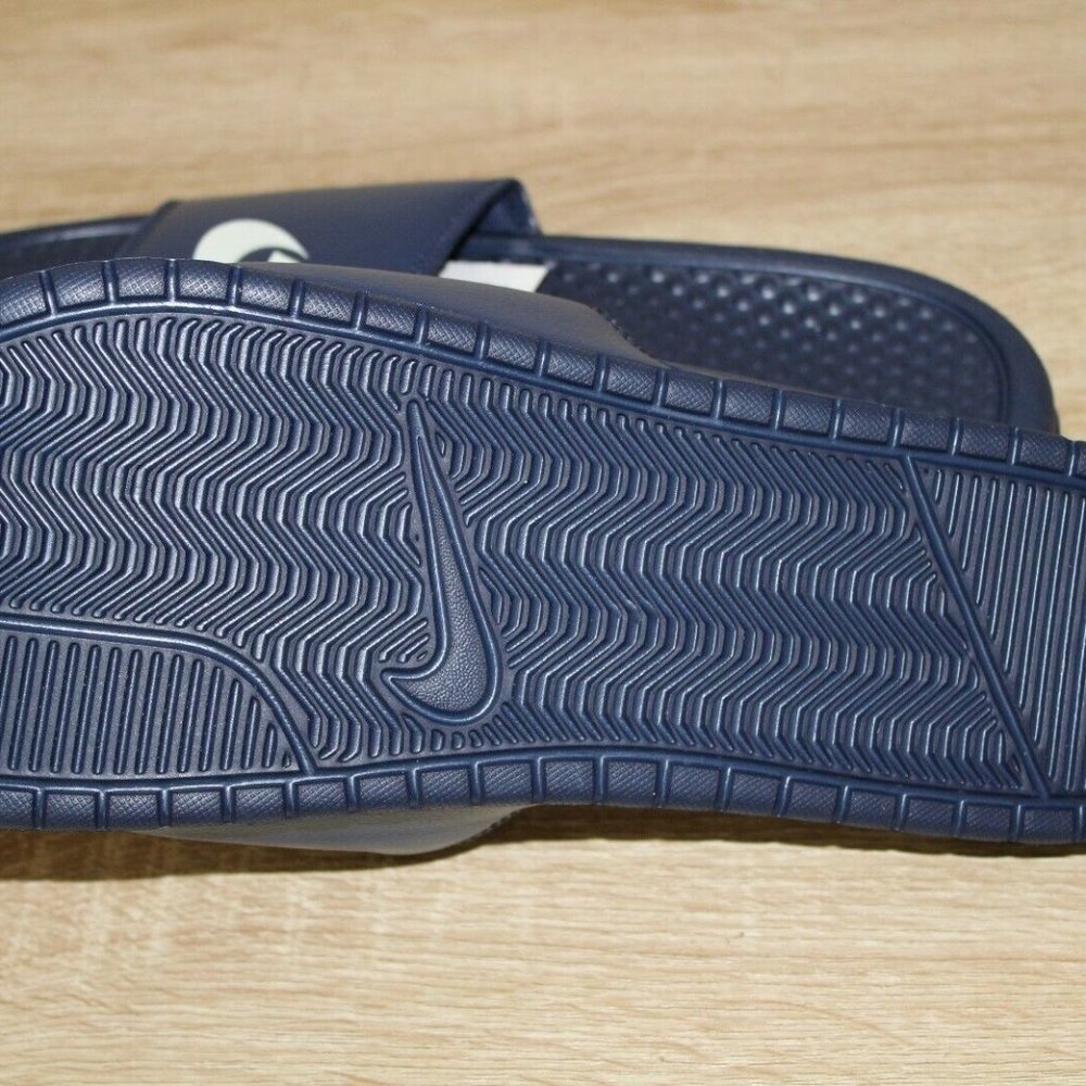 Men's Nike Benassi JDI Slide Sandals sz 12 in Navy - Picture 5 of 6